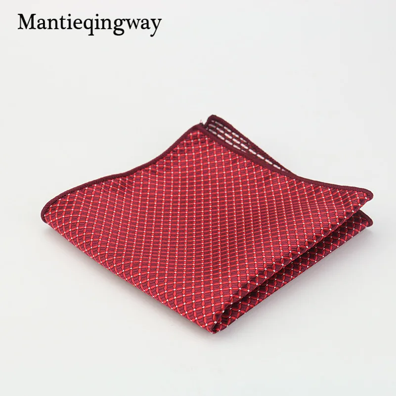 

Mantieqingway Wedding Polyester Silk Pocket Square Party Paisley & Dot Handkerchiefs Women Hanky 24cm Pocket Towel for Mens Suit