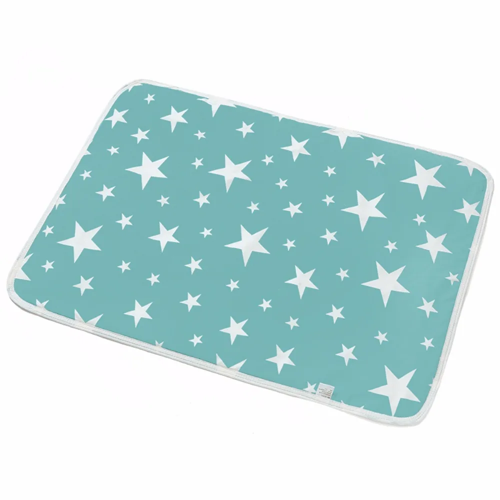 ideacherry 60*75CM Baby Cotton Diapers Mattress Cartoon Waterproof Changing Mat Baby Cushion Reusable Diaper Washable Urine Pad