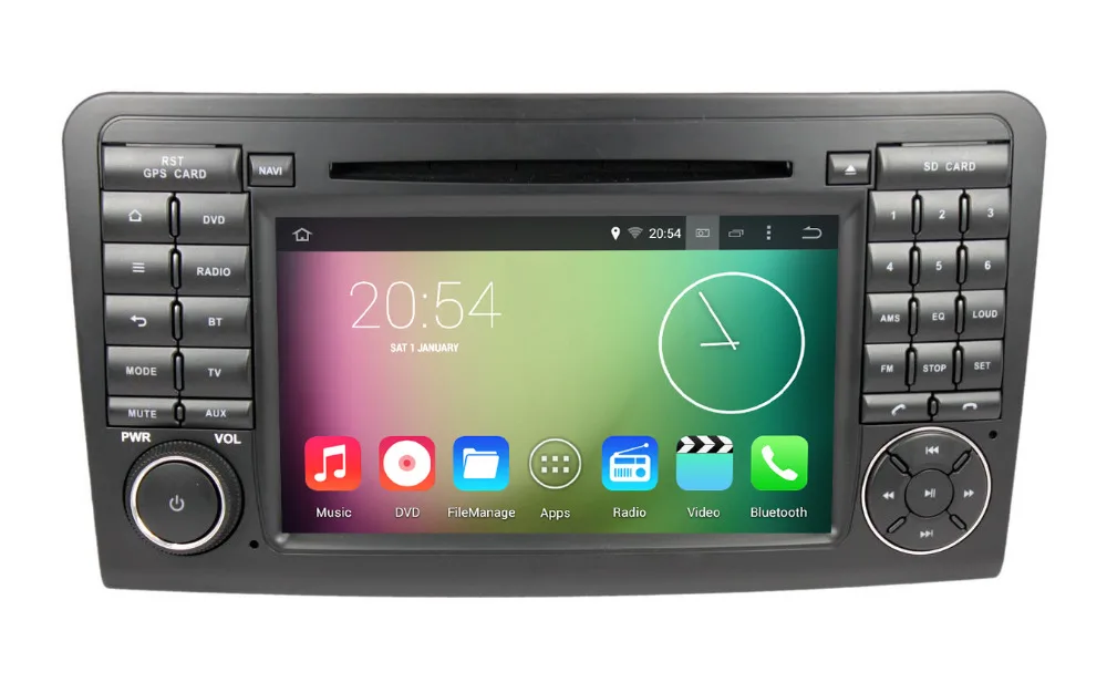 

Quad Core HD 1024*600 Android 5.1.1 for Mercedes Benz ML GL W164 X164 ML350 GL350 GL420 GL450 GL500 Car DVD GPS Radio RDS Stereo