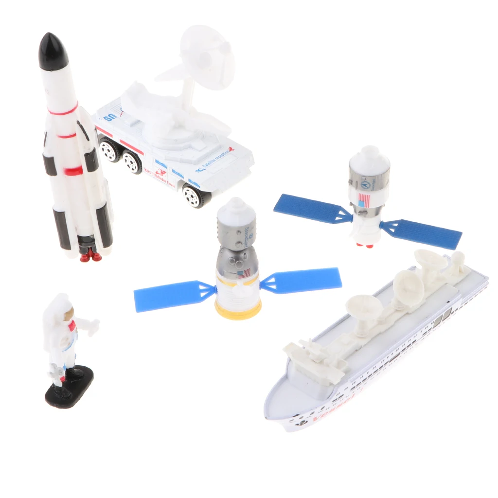 1:64 Space Exploration Rocket Space Shuttle Cosmic Satellite Set Vehicle Toys, Pretend Play Simulation Education Model