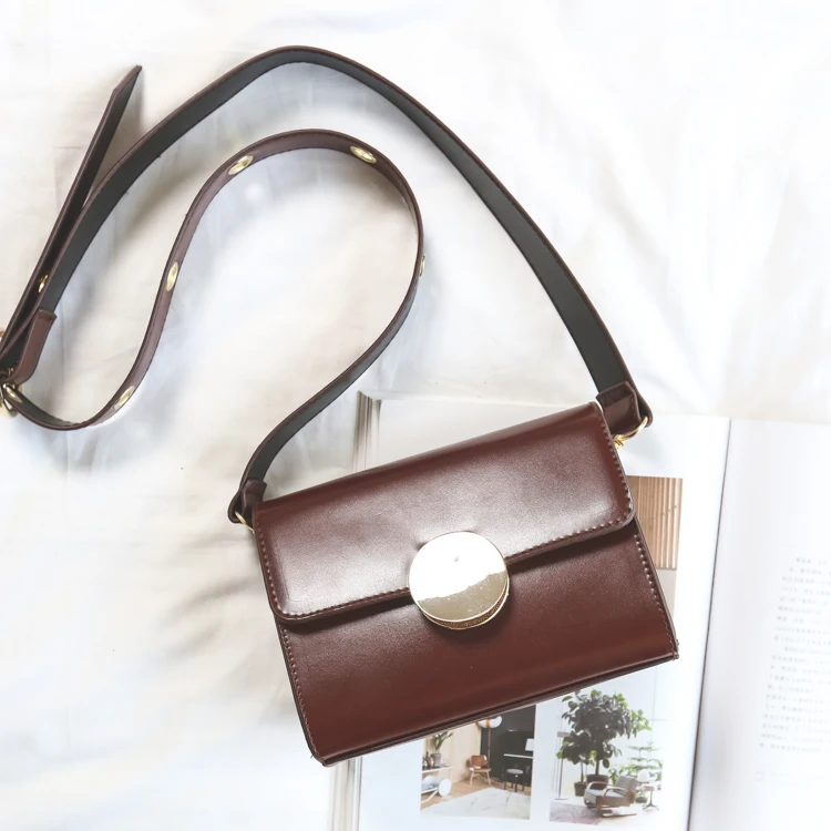 2017 autumn new ulzzang shoulder bag wide shoulder strap Harajuku wind