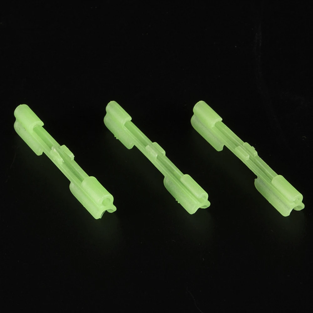 10pcs/pack Portable Chemical Fishing Clip Top Holder Lure Durable Fluorescent Tackle Accessory Practical Light Stick Rod Tip