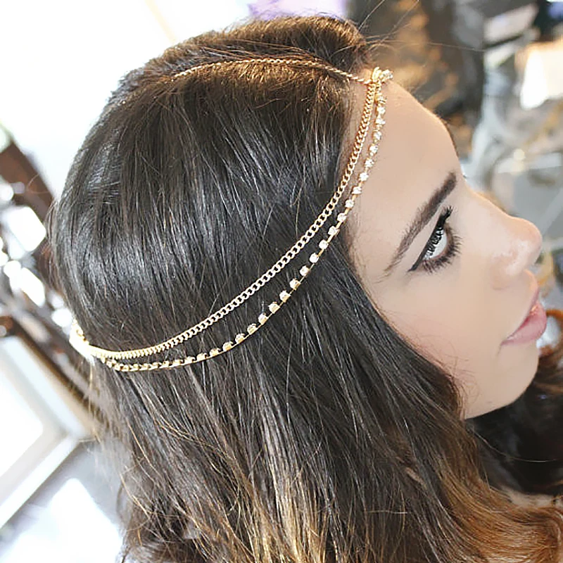 2015New de diamante de imitación de moda pelo de cabeza de 