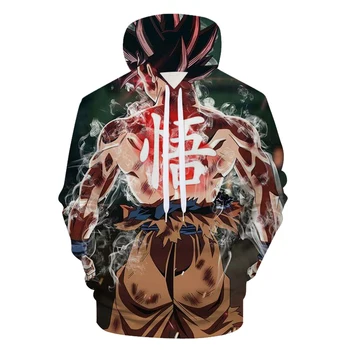 

Brand Hoodie 2018 New Fashion 3D Dragon Ball Goku Hoodies Men 3D Print Casual Men Women Hooded Sweatshirt Pullovers Streetwear