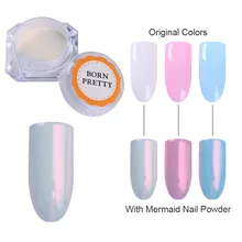 Sirena de La Perla Shell Polvo Del Brillo Del Brillo Del Arte Del Clavo Pigmento Polvo Shimmer Powder Manicura UV Gel Decoración de Uñas de Arte