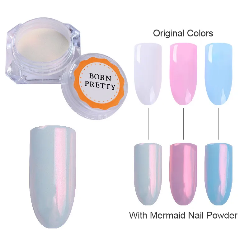 Mermaid Pearl Shell font b Nail b font Glitter Powder Glimmer font b Nail b font