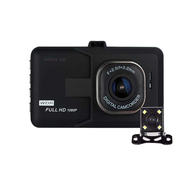 

Car Dvr Camera Dual Lens Full HD 1080P With rearview camera Automobile DVRs Video Recorder Registrator