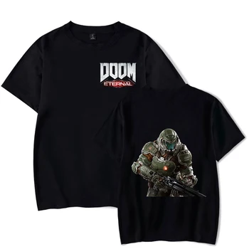 

Hot Game Doom Eternal T Shirt Men Summer Breathable personality Short Sleeve Tee Couple Loose Tops