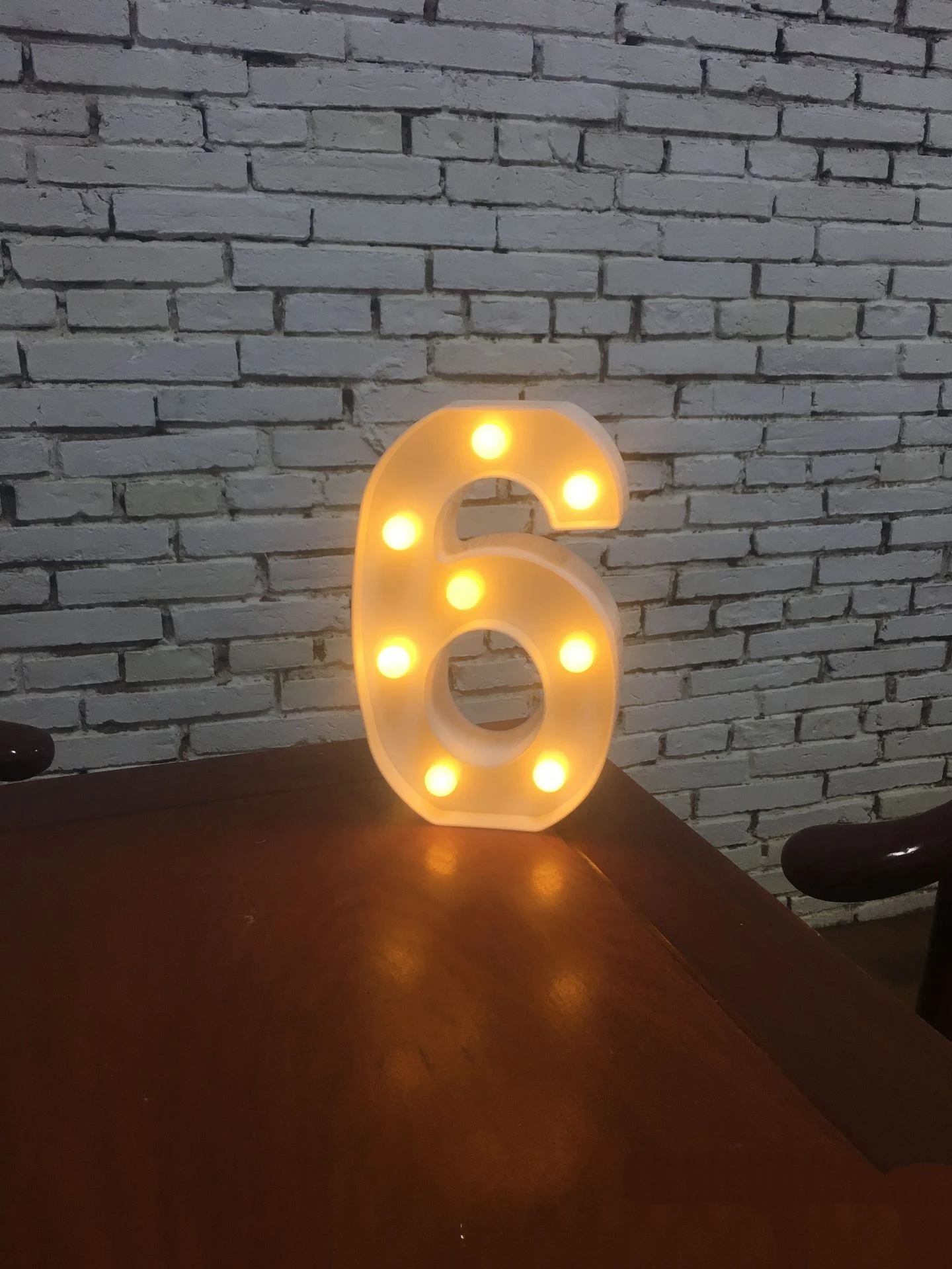 Светящийся Рождественский светодиодный креативный Ночной светильник с буквенным принтом 26 английских букв и цифр, романтическая лампа для украшения дома и свадьбы - Цвет: 6
