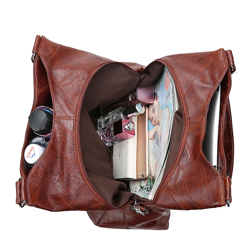 Glorria 2019 الأزياء حقائب النساء حقائب كتف خليط حقيبة الجراب الجلدية حقيبة كبيرة قدرة Crossbody أكياس ل Sac فام