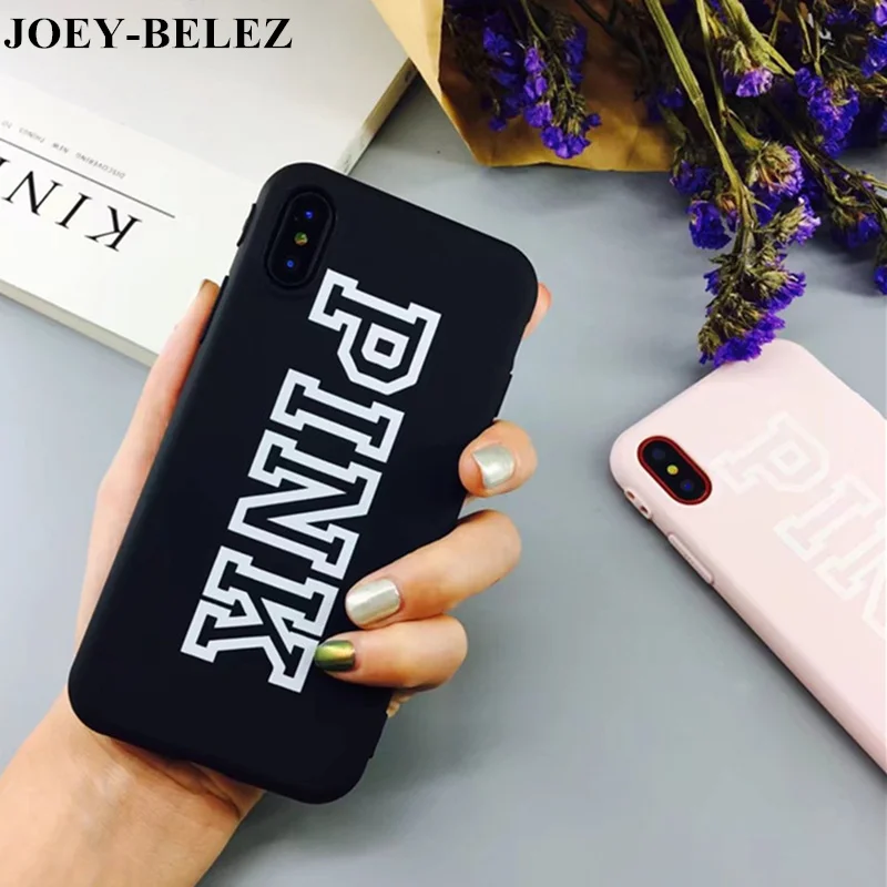 

For iPhone X Case XS Max Pink Color Soft TPU Rubber Cover For iPhone XR 8 6 6S Plus 7 Plus Case Silicone For iPhone XS Case Leaf