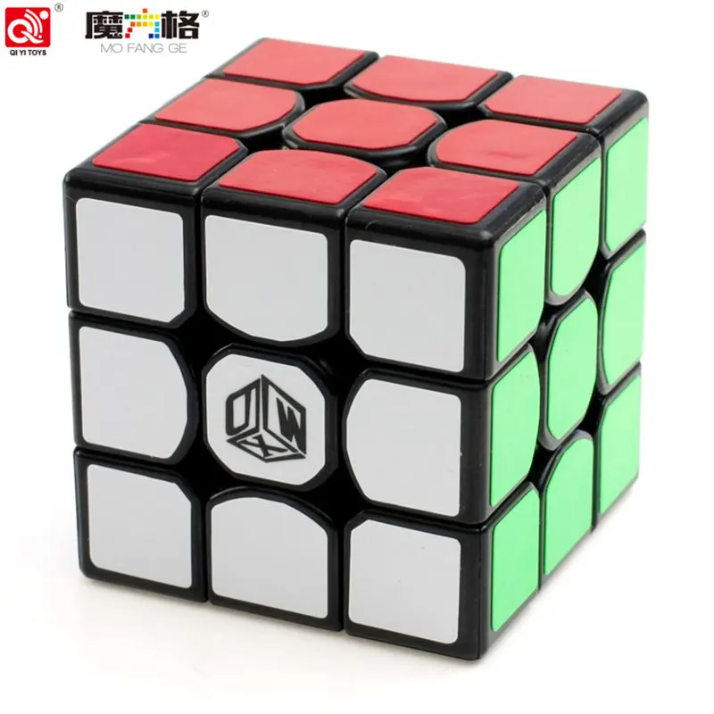 Qiyi X man Фэн 3x3x3 куб волшебный черный/белый Cubo Magico профессиональные скоростные