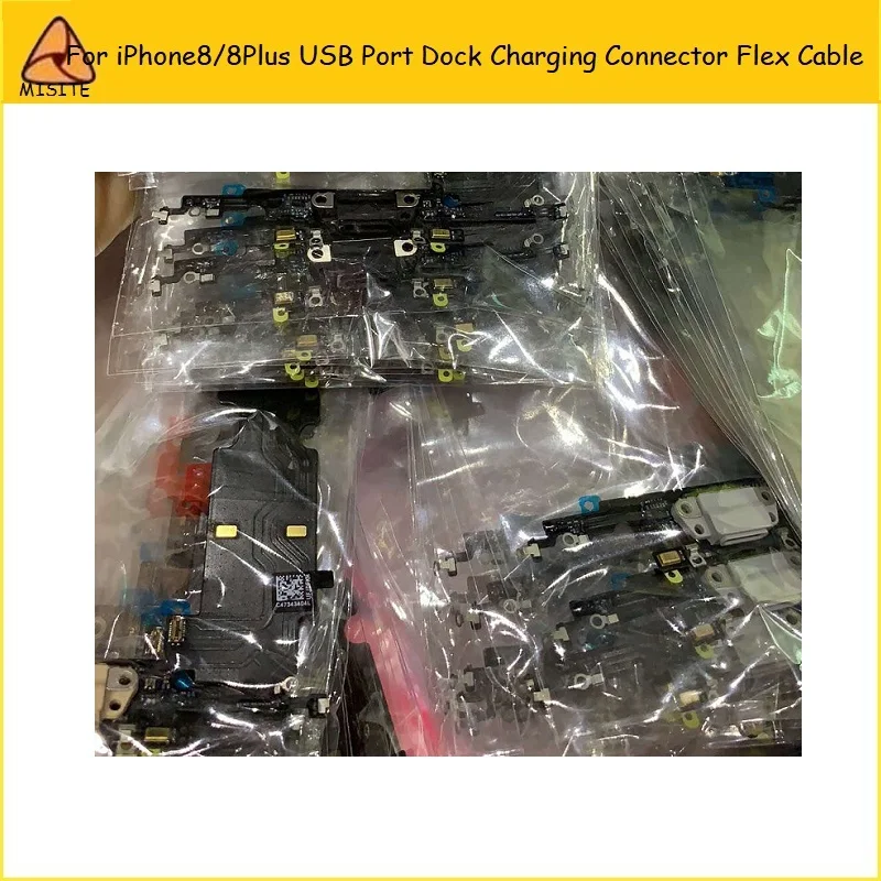 10Pcs New Phone USB Charger Flex For i Phone 8Plus 8P 8 Charging Port USB Dock Connector Headphone Audio Jack Flex Cable Part