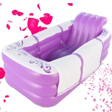 Сгущает большой надувной ванна для взрослых Ванна дома теплый складной пластиковый Ванна ствол двойной может сидеть