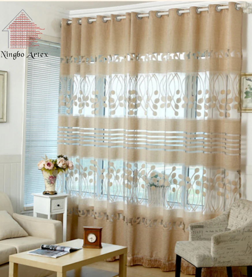 2018 Summer New Voile Curtains For Living Room Pleated White Blue 2018 Summer New Voile Curtains For Living Room Pleated White Blue