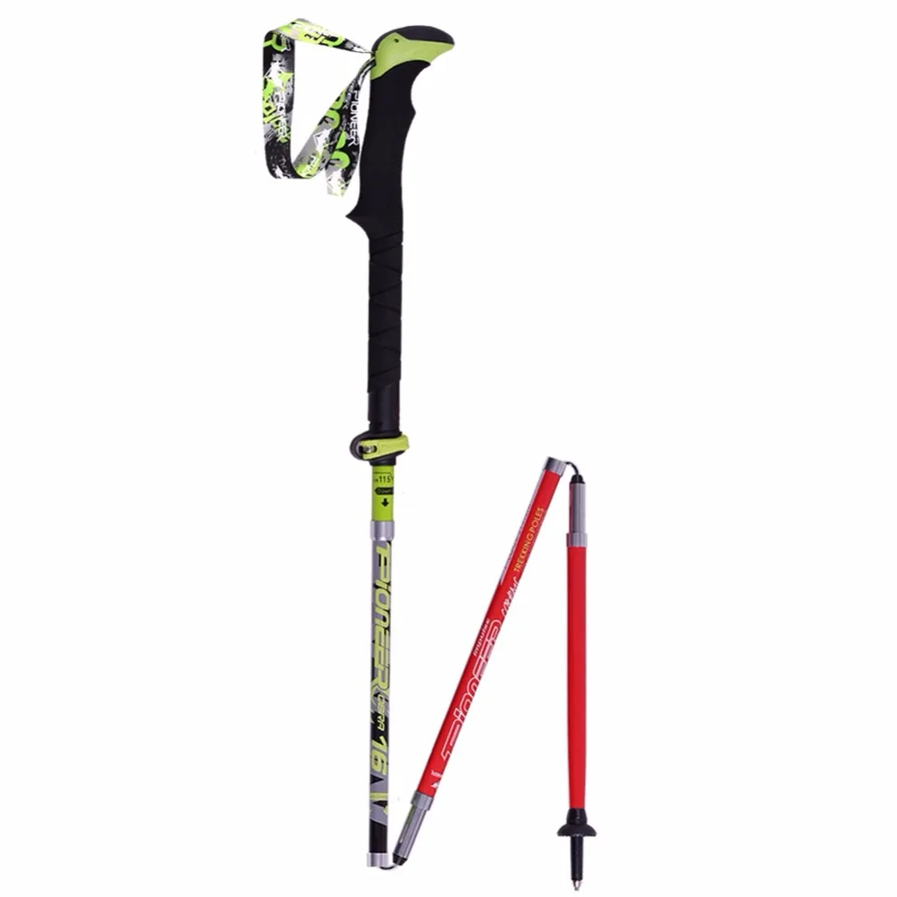 

New Arrival 1 Piece / Pair Walk Stick High Quality 7075 Alu Pole Adjustable Length 230 g Weight Light Climbing Stick Bag Free