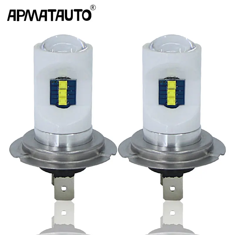 

2X High Power 6000K Ceramic H7 LED Bulbs For Hyundai Genesis Sonata Veloster Accent on High Beam Daytime Running Lights