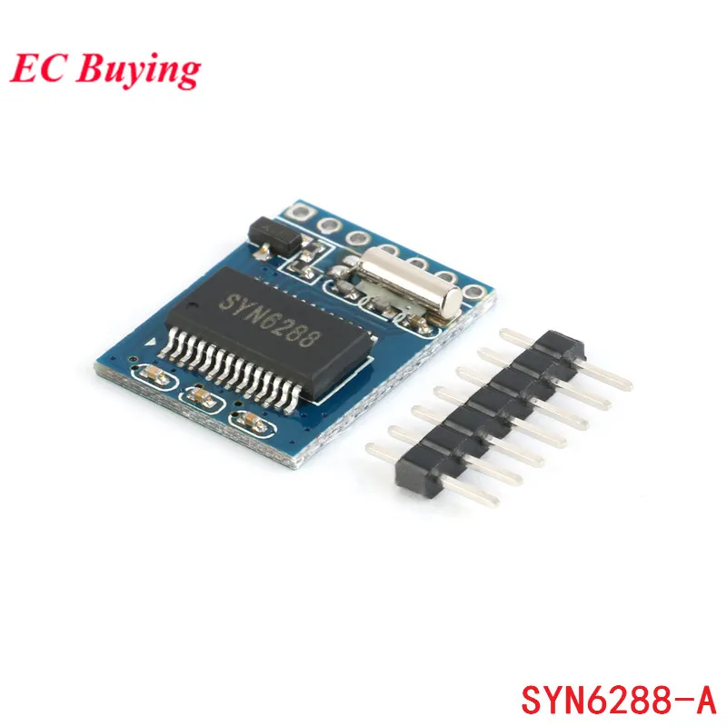 

Speech Synthesis Module SYN6288A Text to Voice TTS Module Free Recording Intelligent Voice Broadcast SYN6288-A
