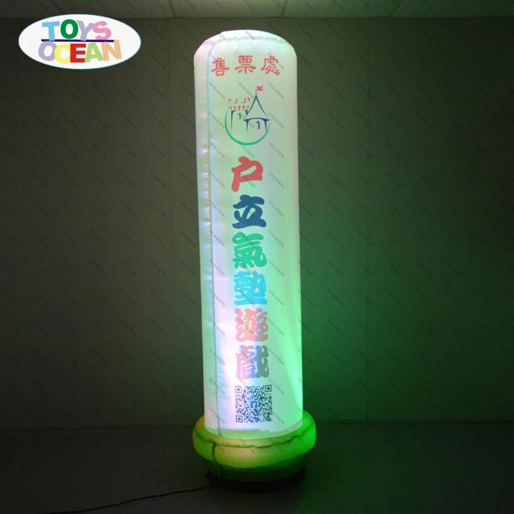 inflatable stand luminous inflatable pillar for entrance led light colorful inflatable poles for event decoration or exhibition