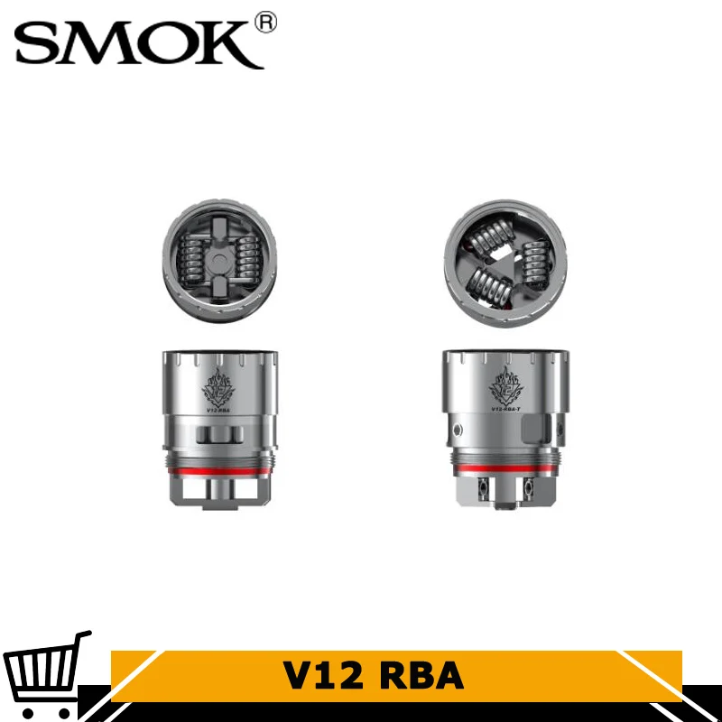 

Original SMOK TFV12 Coil V12-RBA V12 RBA 25mm Large Deck Fit for SMOK TFV12 Beast Tank Electronic Cigarette