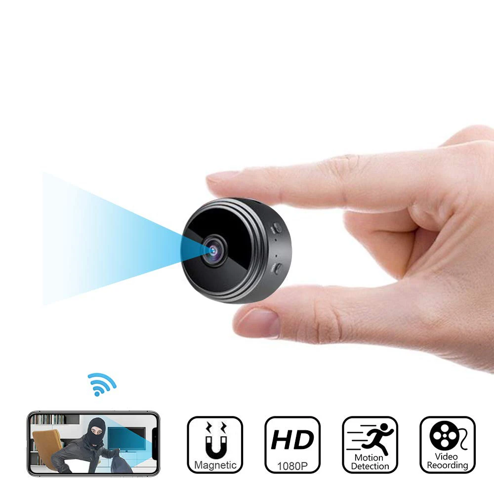 Mini Camera Wireless WiFi HD 1080P Home Security Night Vision Magnetic Cam