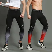 Беговые колготки мужские спортивные локоть леггинсы для фитнеса спортивная одежда длинные брюки компрессионные штаны для йоги колготки спортивные штаны для мужчин