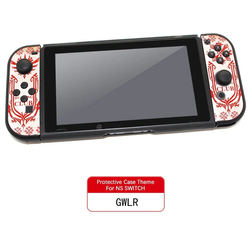 GWLR Joy-con Тонкий защитный жесткий чехол, противоскользящий корпус, 3 части, дизайн, разделен для NS Zend Switch(прямая стыковка - Цвет: GWLR