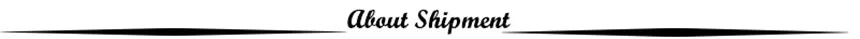 About shipment