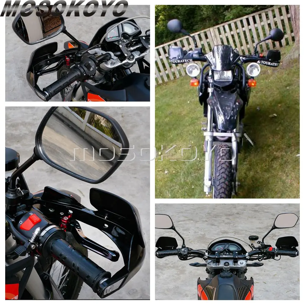 Мотоцикл 1-1/" Руль защита для рук Защита для рук 28 мм щетка бар для Kawasaki Honda KTM KLX KXF KDX Кроссовый Байк