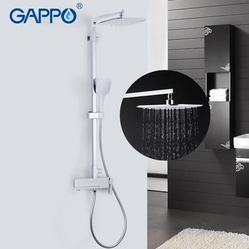 

GAPPO bathtub faucet chrome massage shower set bathroom shower rainfall mixer wall mounted torneira do anheiro faucet bathtub