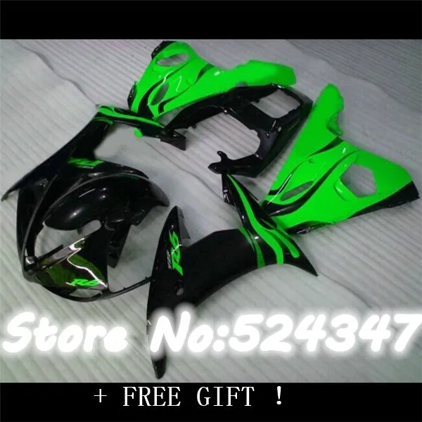Hot sale body work for R6 fairing kit 2003 2004 2005 black green Fairing YZF fairings 03 04 05 Yamaha-Nn | Автомобили и мотоциклы