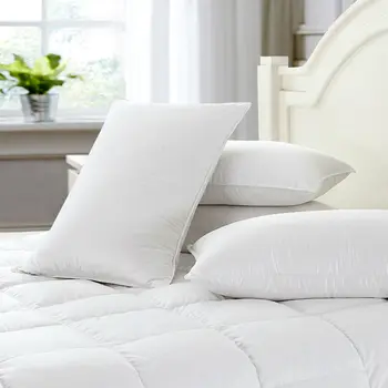 

Peter Khanun Quality White Duck Feather Pillow Neck Health Care Sleeping Pillows 100% Fine Cotton Allow Feather To Breathe 011