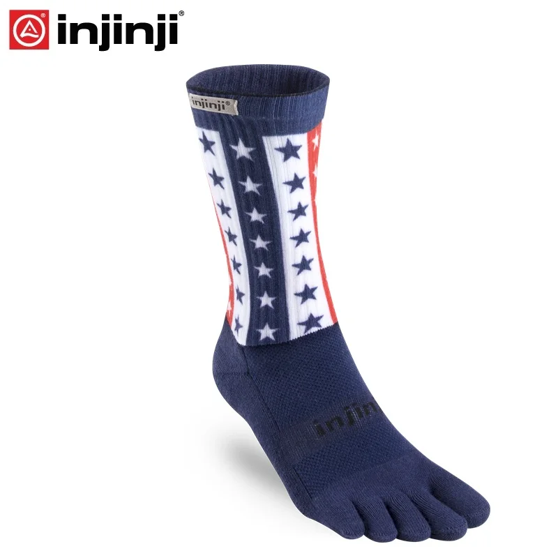

Injinji Toe Socks Trail midweight crew Five-finger running socks men for Trail