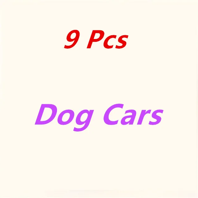 

9pcs/Set With Retail Box Dog Cartoon For Action Figure Dog Car Plastics Toy Anime Kids Toy Birthday Toys HOT Gift