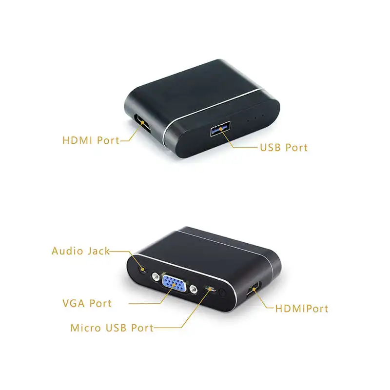 L9 1080P Hdmi ключ для Android/Ios/type-C устройств Usb, Vga и Hdmi, Смарт двойной дисплей Мониторы зеркальное отображение звука и изображения