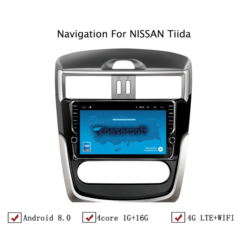 

9" Android 6.0/8.0/8.1 Car DVD GPS Navigation For Nissan Tiida 2016 Car Radio Stereo Head Unit With WIFI/4G LTE WIFI