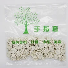 300 шт./пакет один раз белое украшение для ногтей латексные напальчники резиновый протектор напальчники инструменты для ногтей для красоты