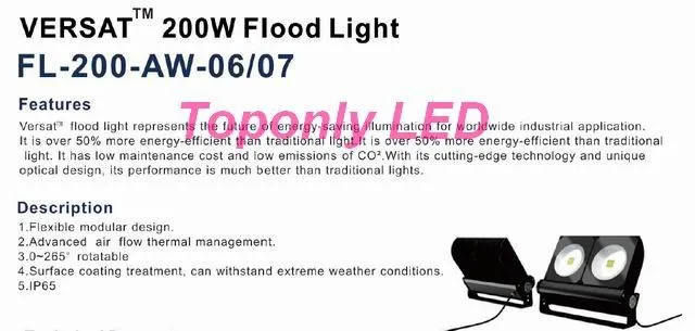 2016 запатентованная 200 Вт высокое Мощность заливающее Освещение светодиодные лампы проектирование ac100-277v по Резка края Технология и