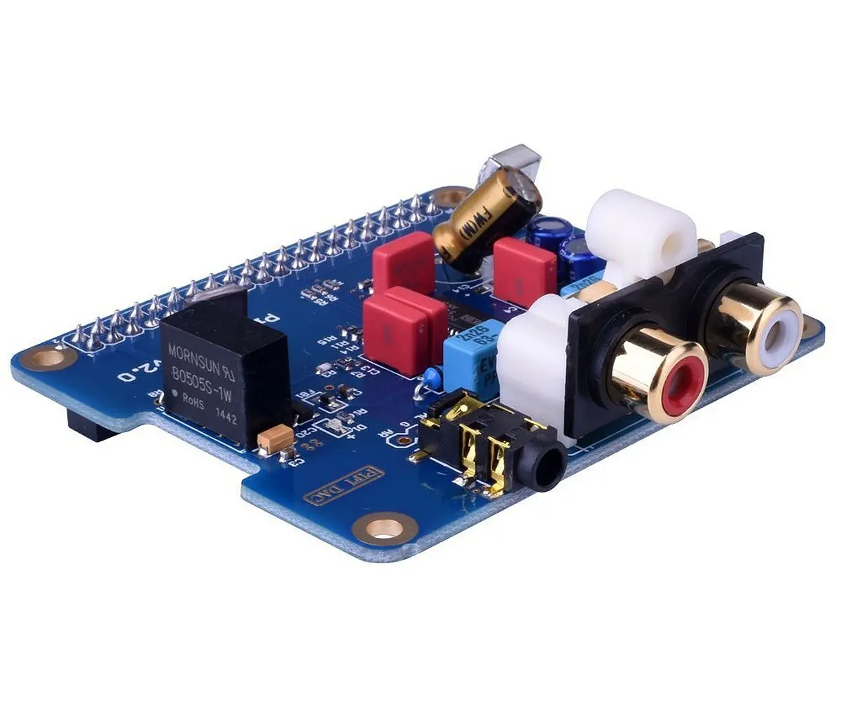 

HIFI Digi DAC+ HIFI DAC PCM5122 Sound Card Module I2S Port for Raspberry Pi 3 2 Model B B+ Audio Card Pinboard V2.0 Board
