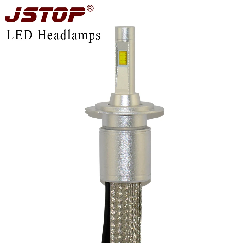 

JSTOP car headlights H4/9003/HB2 high/low beam H7 H1 LED canbus Auto Headlamp 6000K bulbs White external light H1 led headlights