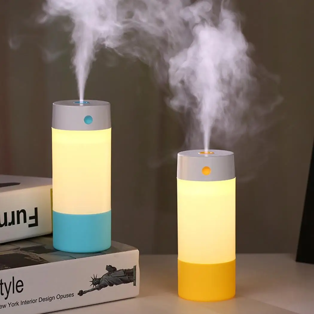 

250ml Aromatherapy Humidifier with Night Light Portable Desktop USB Humidifier Ultrasonic Aroma Mist Diffuser Air Purifier