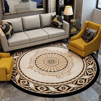 

240CM Big Round Carpet Europe Fashion Bedroom Carpet Sofa Coffee Table Round Rug Soft Study Room Rugs Cloakroom Thick Floor Mat
