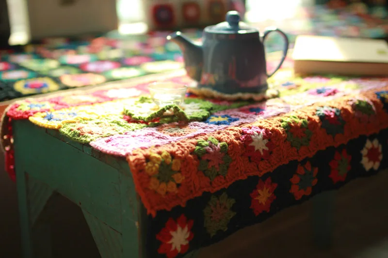 #^Special Price Handmade National Daisy Fashion Knitting Cushion Hand Hooked Fashion Crochet Blanket Cushion Felt Pastoral Style Gift #^Special Price Handmade National Daisy Fashion Knitting Cushion Hand Hooked Fashion Crochet Blanket Cushion Felt Pastoral Style Gift