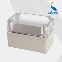 Saipwell Hot Sale ip66 waterproof electrical junction boxes price with transparent cover 80*130*85mm High quality DS-AT-0813-1