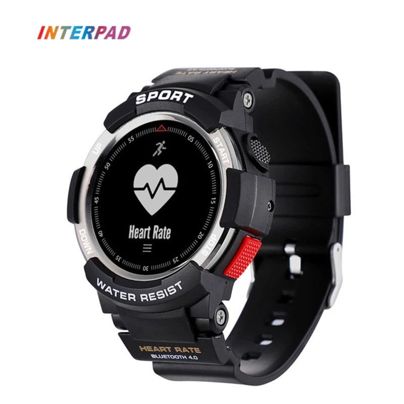 

2018 New Interpad NRF51822 Smart Watch IP68 Waterproof Bluetooth 4.0 For Men Smartwatch Heart Rate Tracker For iOS Android Phone