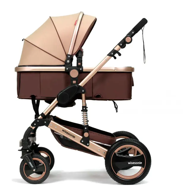 $US $152.00  High Landscape Fold Baby stroller 2 in 1 baby carriage with rubber wheel good shock absorption baby