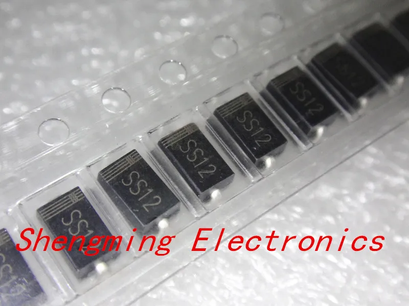 100 шт. SS12 1N5817 1A 20V SMA школьный диод DO-214AC IN5817 | Электронные компоненты и