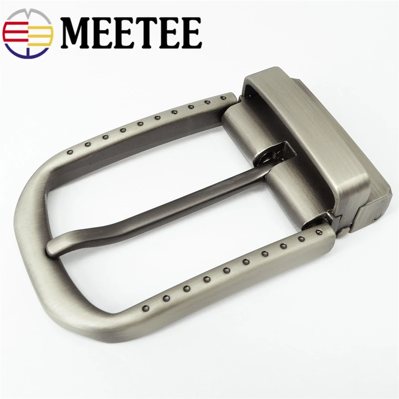 

Meetee 35mm Metal Alloy Belt Buckles Pin Buckle Belt Head for Men's Jean Clothing Decor Sewing Accessories DIY Leather Craft