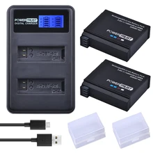 2Pcs AHDBT 401 1680mAh AHDBT401 AHDBT-401 digital Battery for Gopro Hero 4 + LCD USB Dual Charger For GoPro Hero4 HERO4 Camera