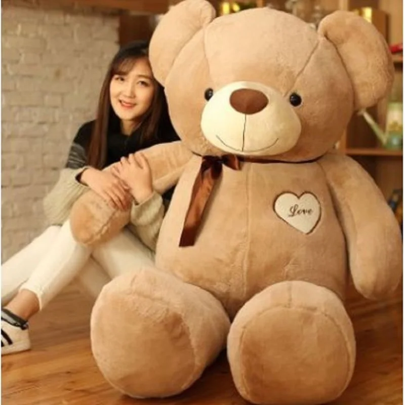 Lovely romantic ribbon teddy Bear Plush toys Cute teddy bear dolls Birthday present A present for my girlfriend